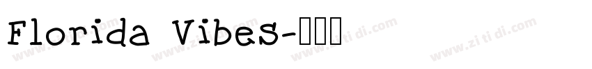 Florida Vibes字体转换